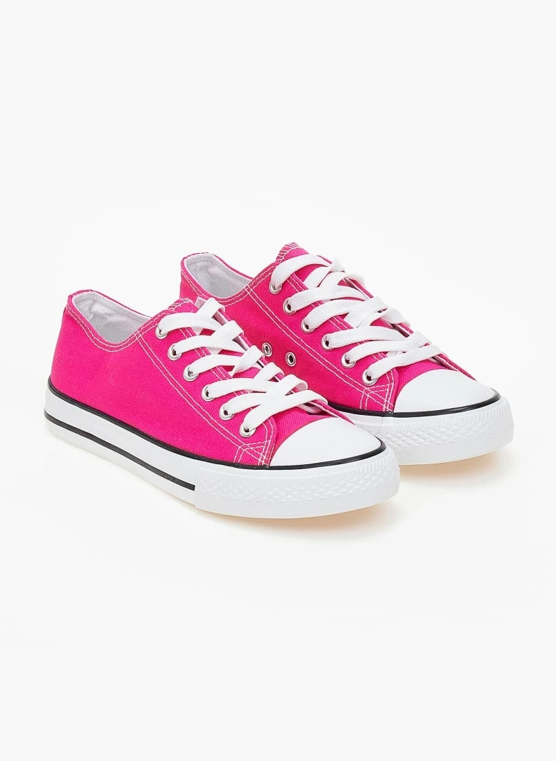 The Fashion Project Sneakers πάνινα Basic με κορδόνια - Φούξια - Image 5