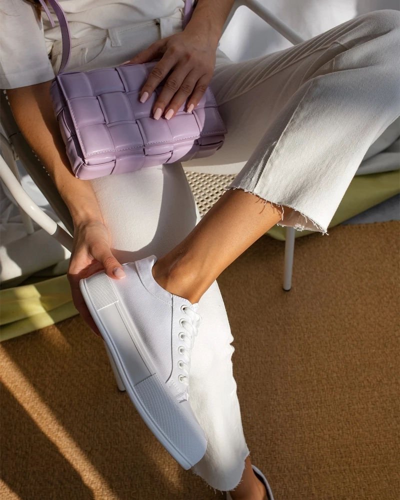 The Fashion Project Sneakers πάνινα με διπλή σόλα - Λευκό - Image 7