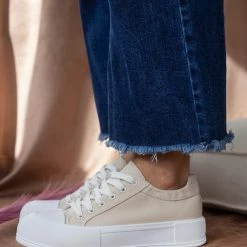 The Fashion Project Sneakers πάνινα με διπλή σόλα - Μπεζ