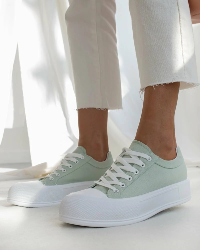 The Fashion Project Sneakers πάνινα με διπλή σόλα - Βεραμάν - Image 4