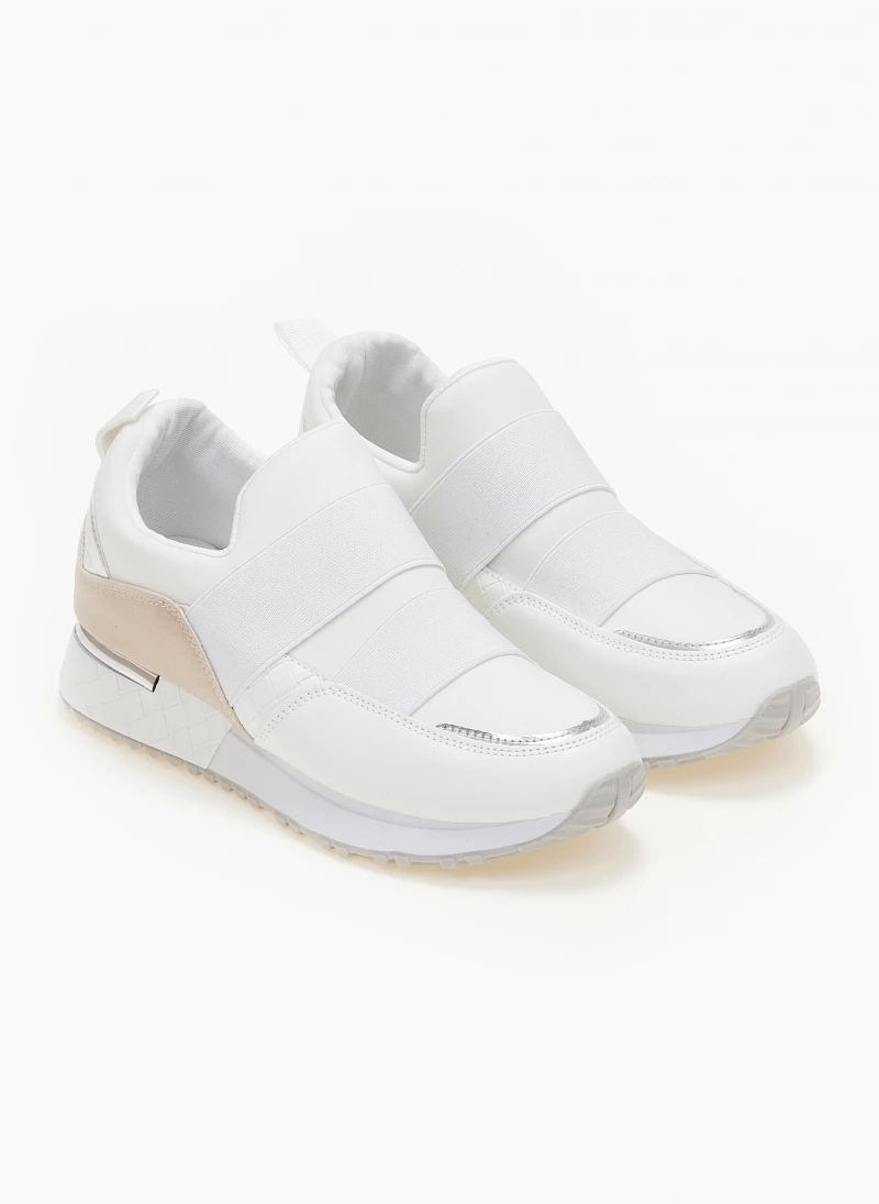 The Fashion Project Sneakers Slip On με λάστιχα - Λευκό - Image 3