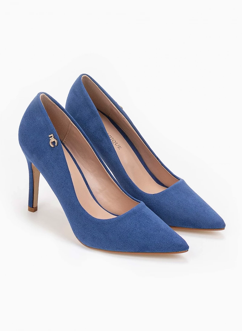 The Fashion Project Γόβες Suede μυτερές - Μπλε - Image 2